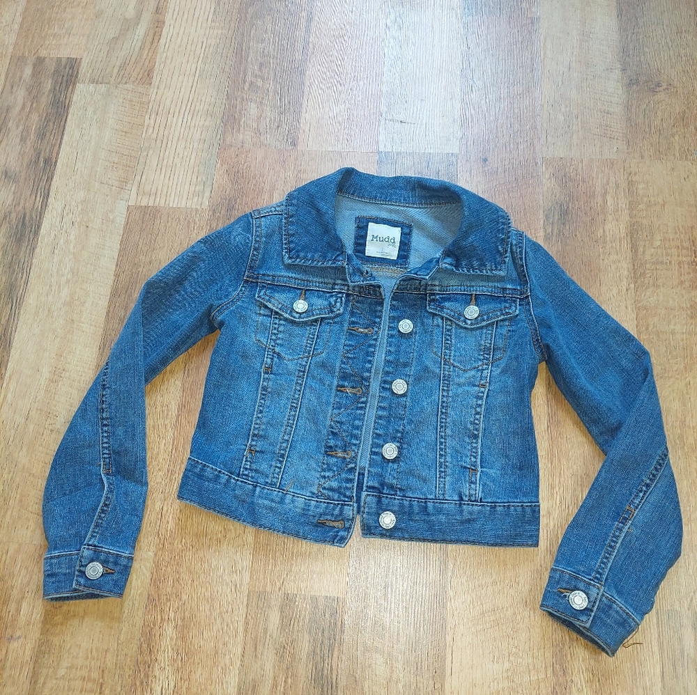 Girls Mudd Botton Down Denim Jacket